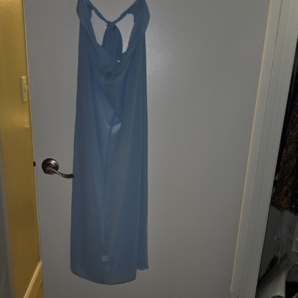 SHEIN Light Blue Chemise